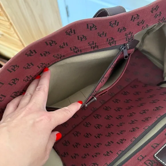 Dooney & Bourke Canvas and Leather Tote Bag - Picture 6 of 8